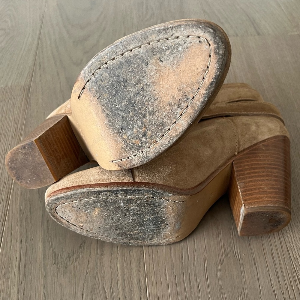 RAG & BONE Harrow suede boots in camel - Picture 10 of 14
